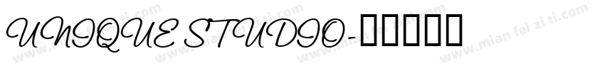 UNIQUE STUDIO字体转换
